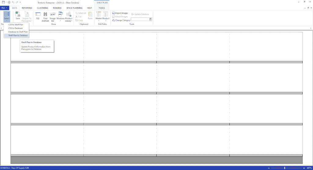 Shelf Plan to Database